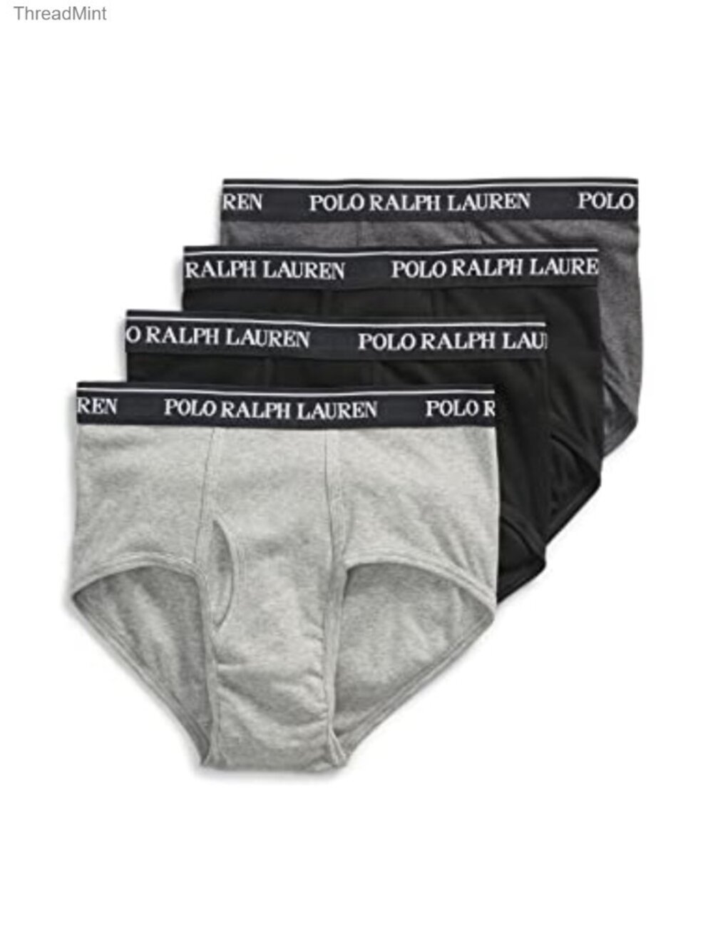 Men's Classic Fit Cotton Briefs 4-Pack Mid-Rise Moisture-Wicking